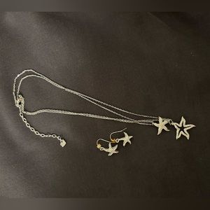 Swarovski dual strand necklace set.